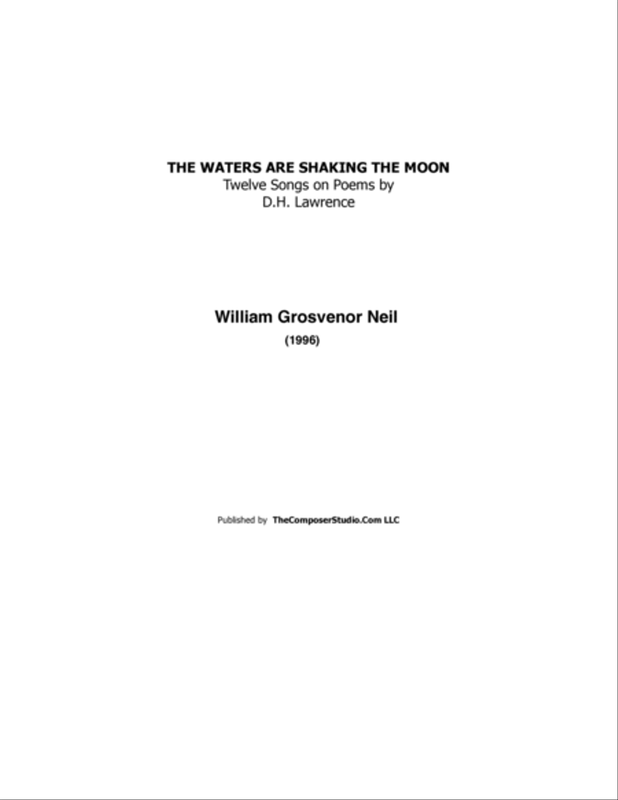 The Waters Are Shaking the Moon Voice Solo scores gallery preview page 2