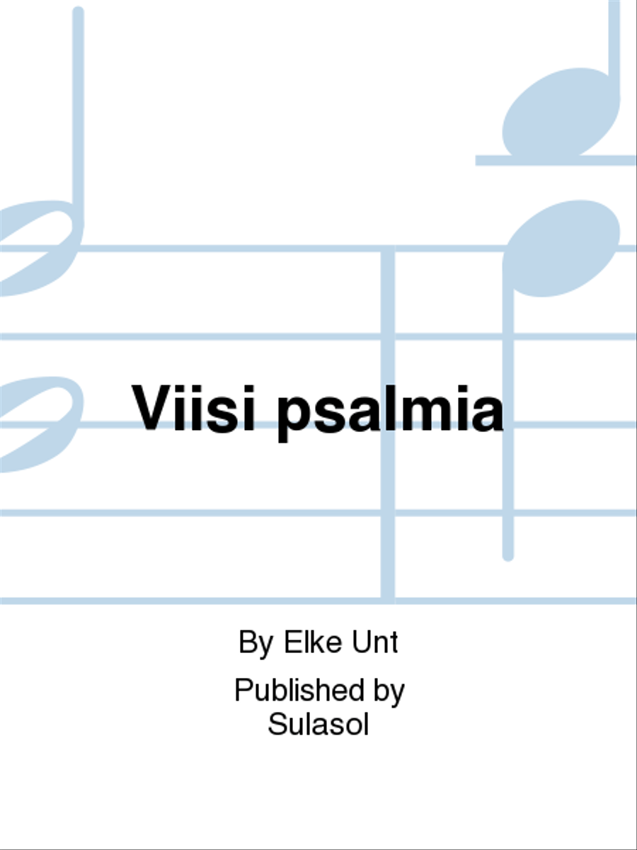 Viisi psalmia Voice scores gallery preview page 1