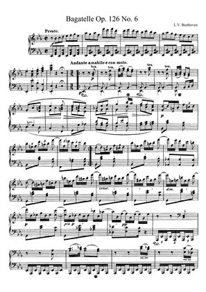 Beethoven Bagatelle Op. 126 No. 6 in E Major