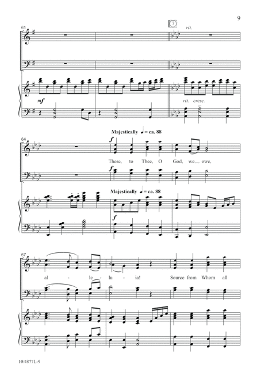 Praise to God, Immortal Praise 4-Part scores gallery preview page 9