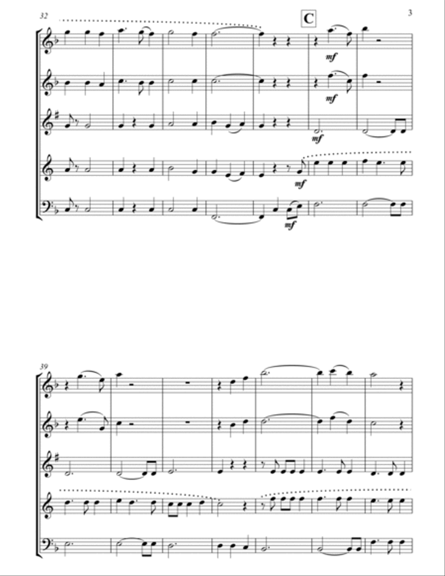 Tenterfield Saddler Tenterfield Saddler Woodwind Quintet scores gallery preview page 4
