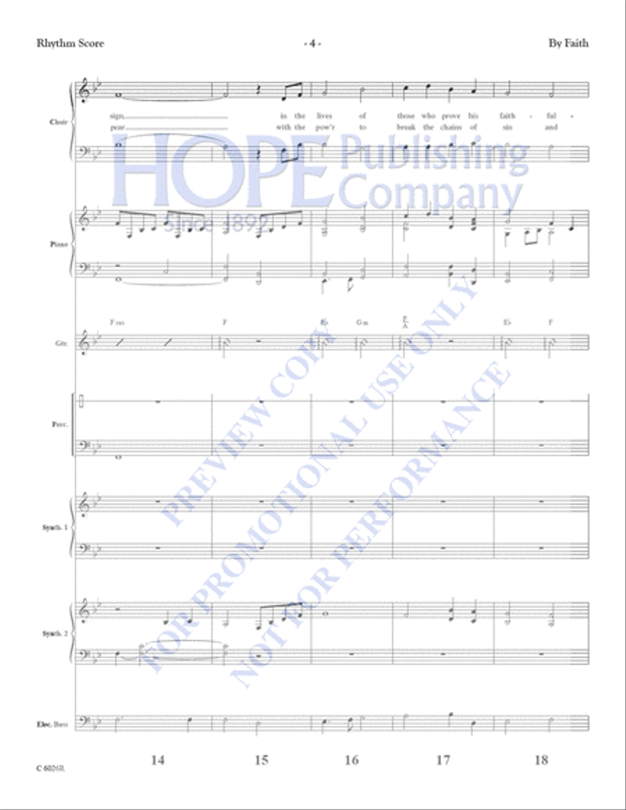 By Faith By Faith Handbell Choir scores gallery preview page 6