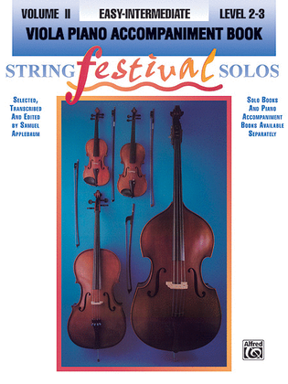 Book cover for String Festival Solos, Volume 2