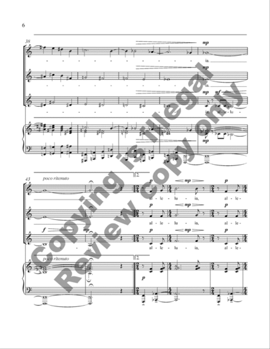 Alleluia Alleluia 3-Part scores gallery preview page 6