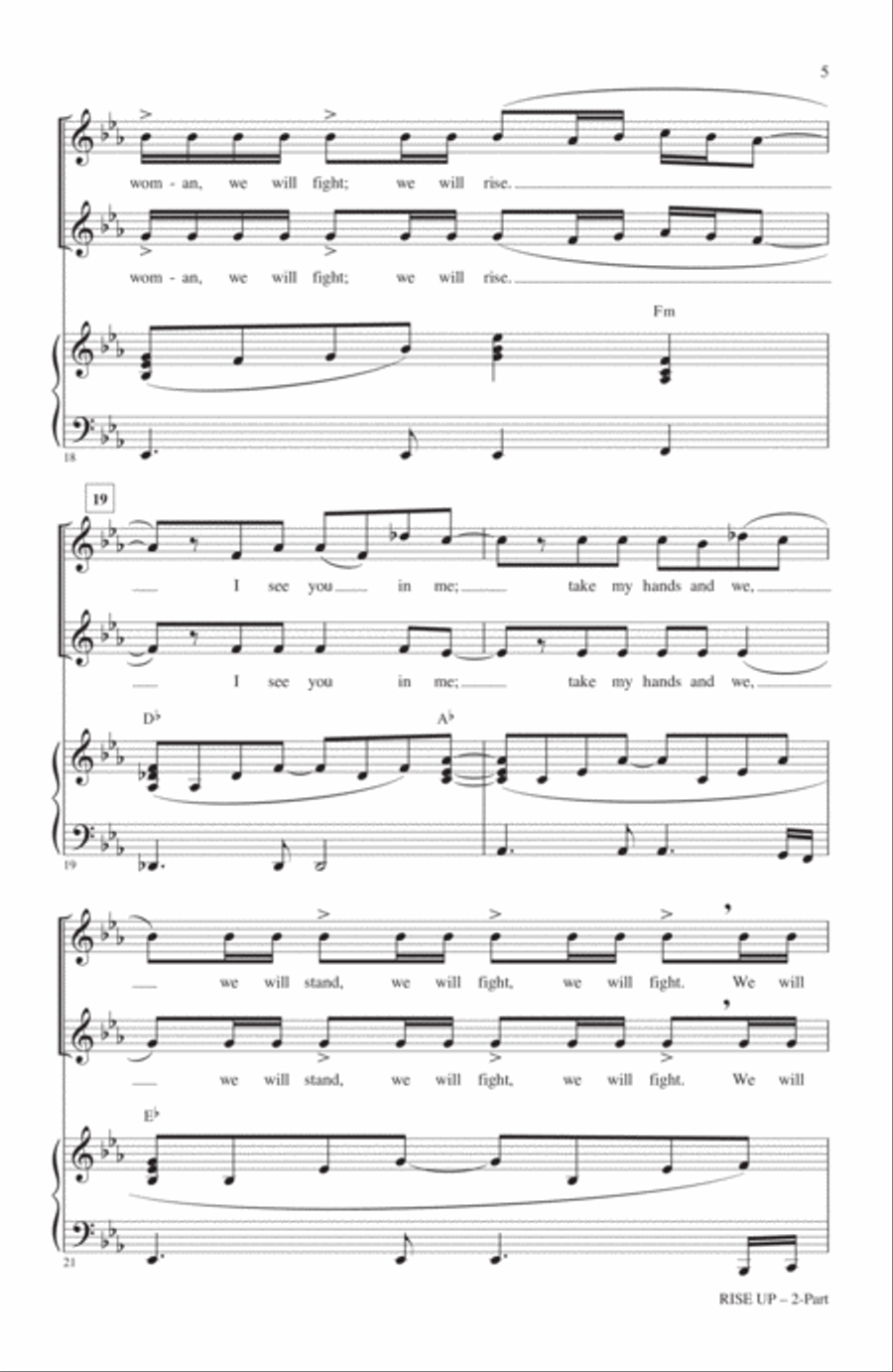 Rise Up (from Epic) 2-Part scores gallery preview page 4