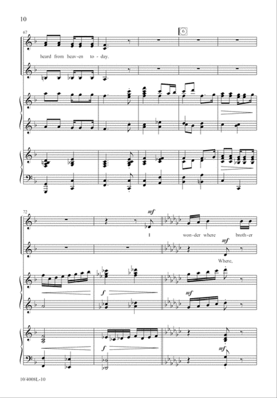 Peter, Go Ring Them Bells SSA scores gallery preview page 11