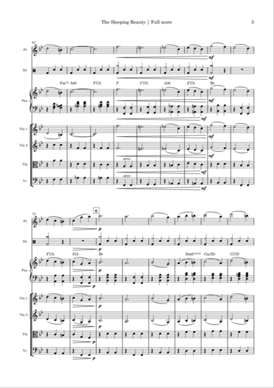 The Sleeping Beauty Chamber Music scores gallery preview page 5
