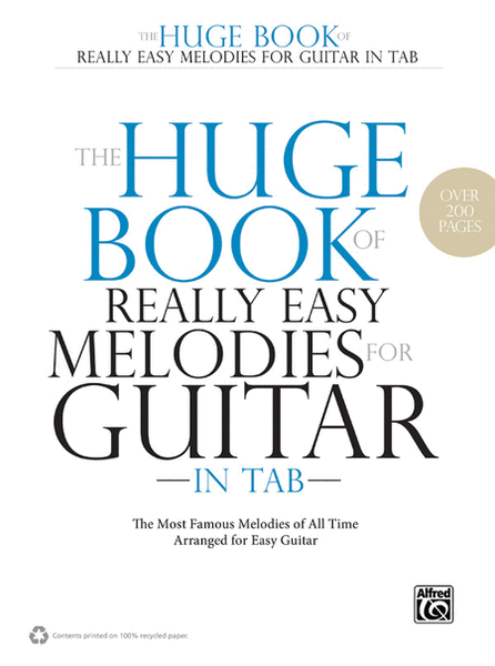 The Huge Book of Really Easy Melodies for Guitar in TAB