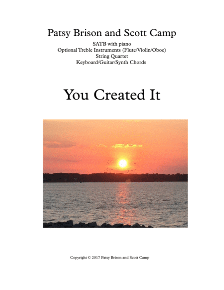 You Created It You Created It 4-Part scores gallery preview page 1