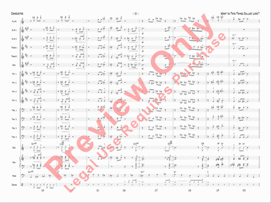 What Is This Thing Called Love? Jazz Ensemble scores gallery preview page 18