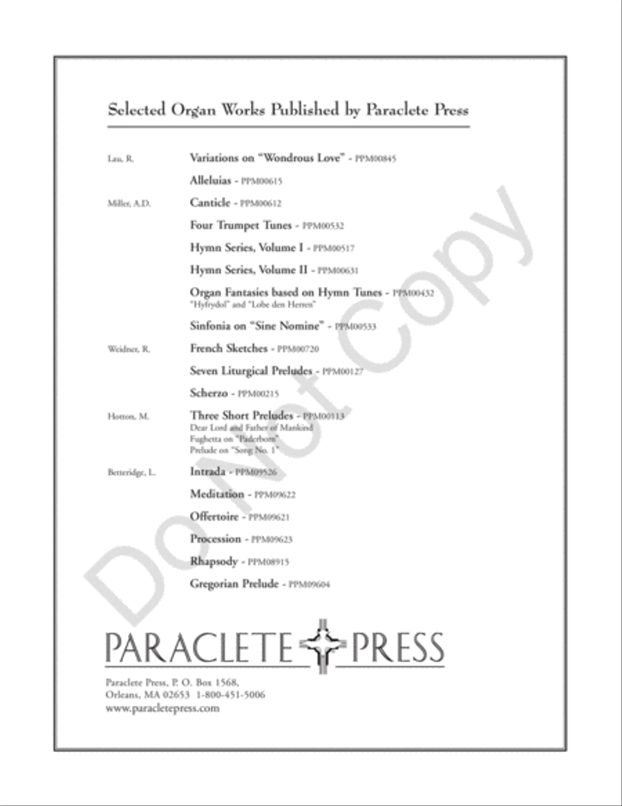 Variations On Wondrous Love Choir scores gallery preview page 17