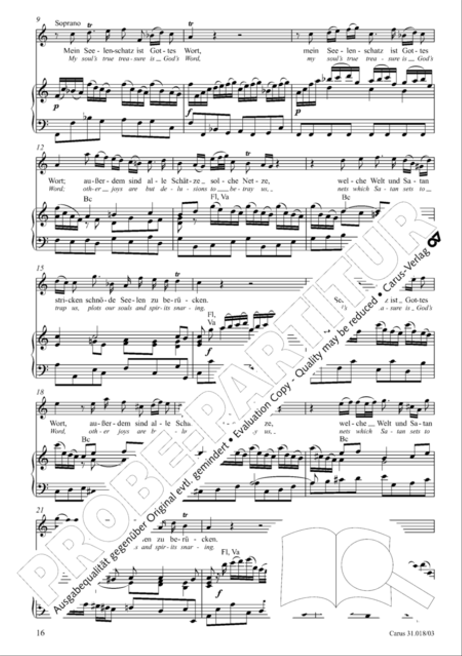 Just as the rain and snow fall from heaven (Gleichwie der Regen und Schnee vom Himmel fallt) STB scores gallery preview page 17