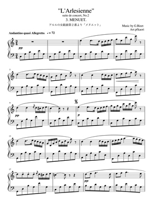 "Menuet" from L'Arlesienne Suite No. 2 (Cdur)