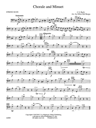 Chorale and Minuet: String Bass