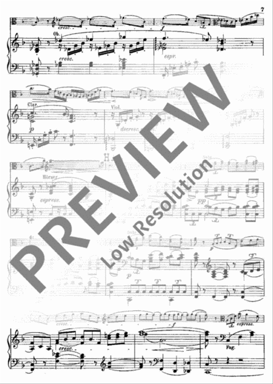 Romanze F Major Viola scores gallery preview page 10
