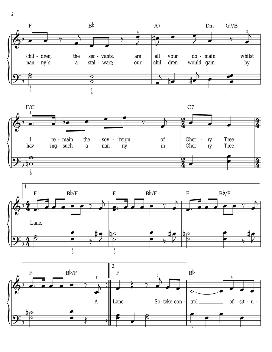 Cherry Tree Lane Voice scores gallery preview page 2