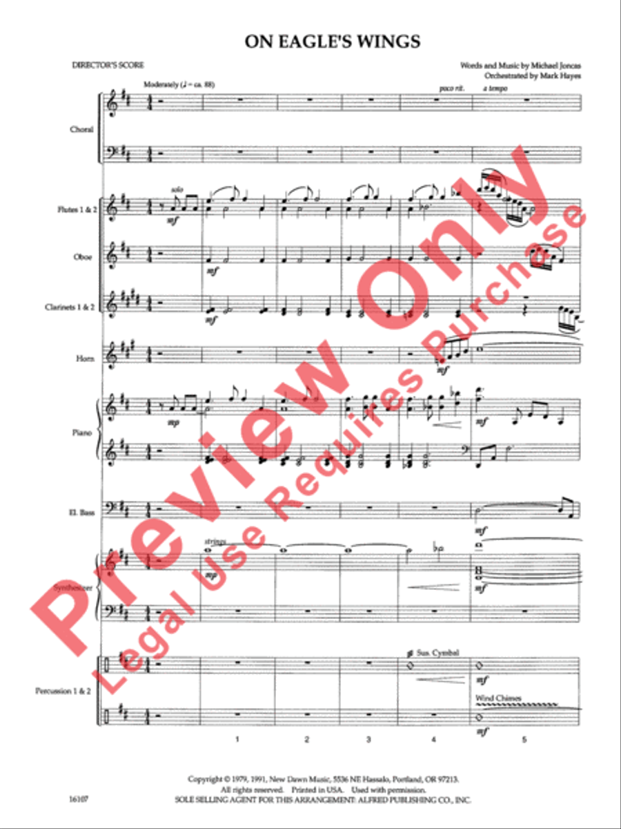 On Eagle's Wings On Eagle's Wings Choir scores gallery preview page 26