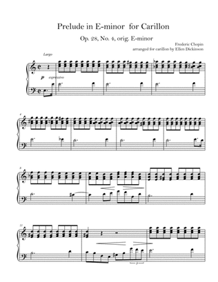 Prelude Op. 28 No. 4 for Carillon