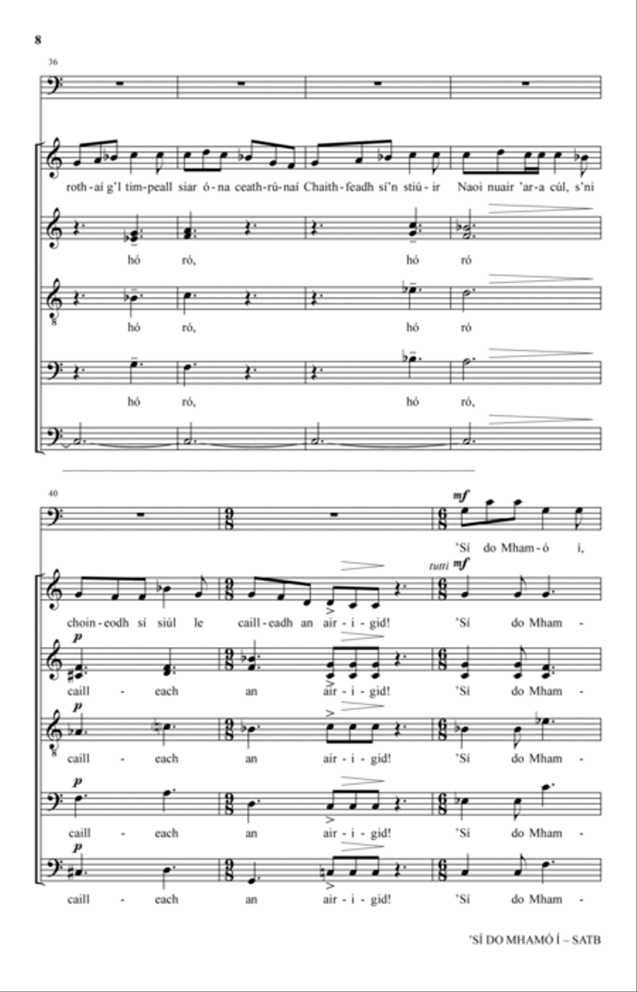 Si Do Mhamo I Si Do Mhamo I 4-Part scores gallery preview page 6