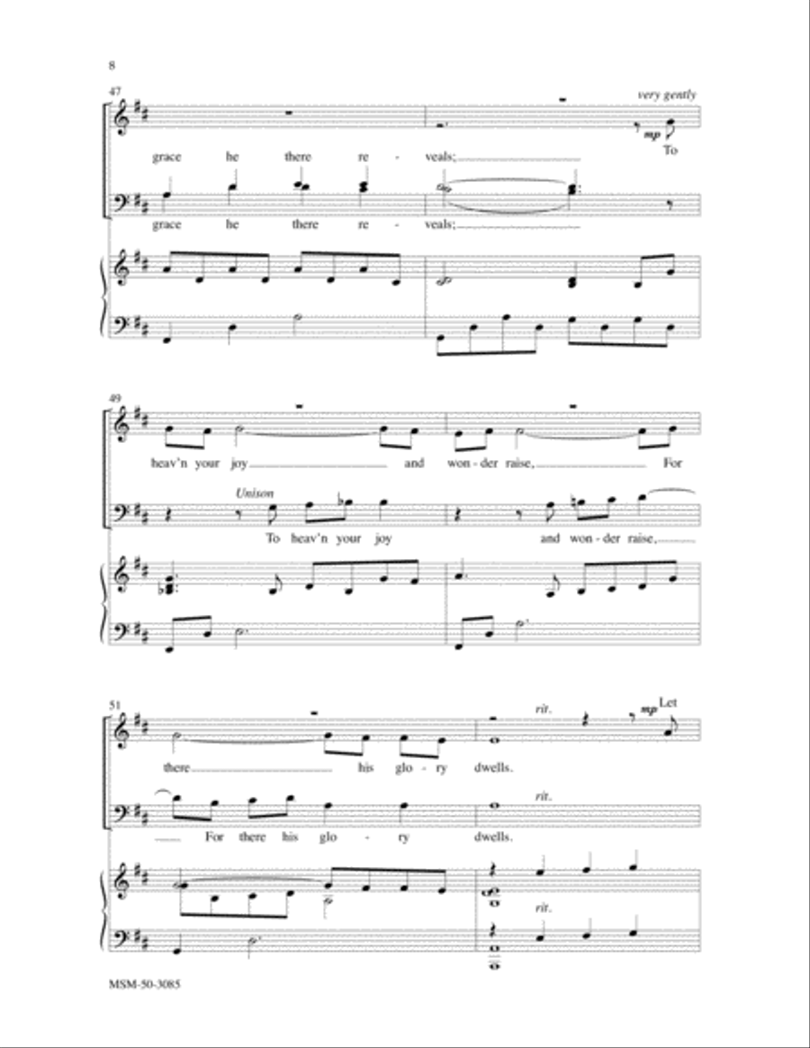 Psalm 150 Divisi scores gallery preview page 5