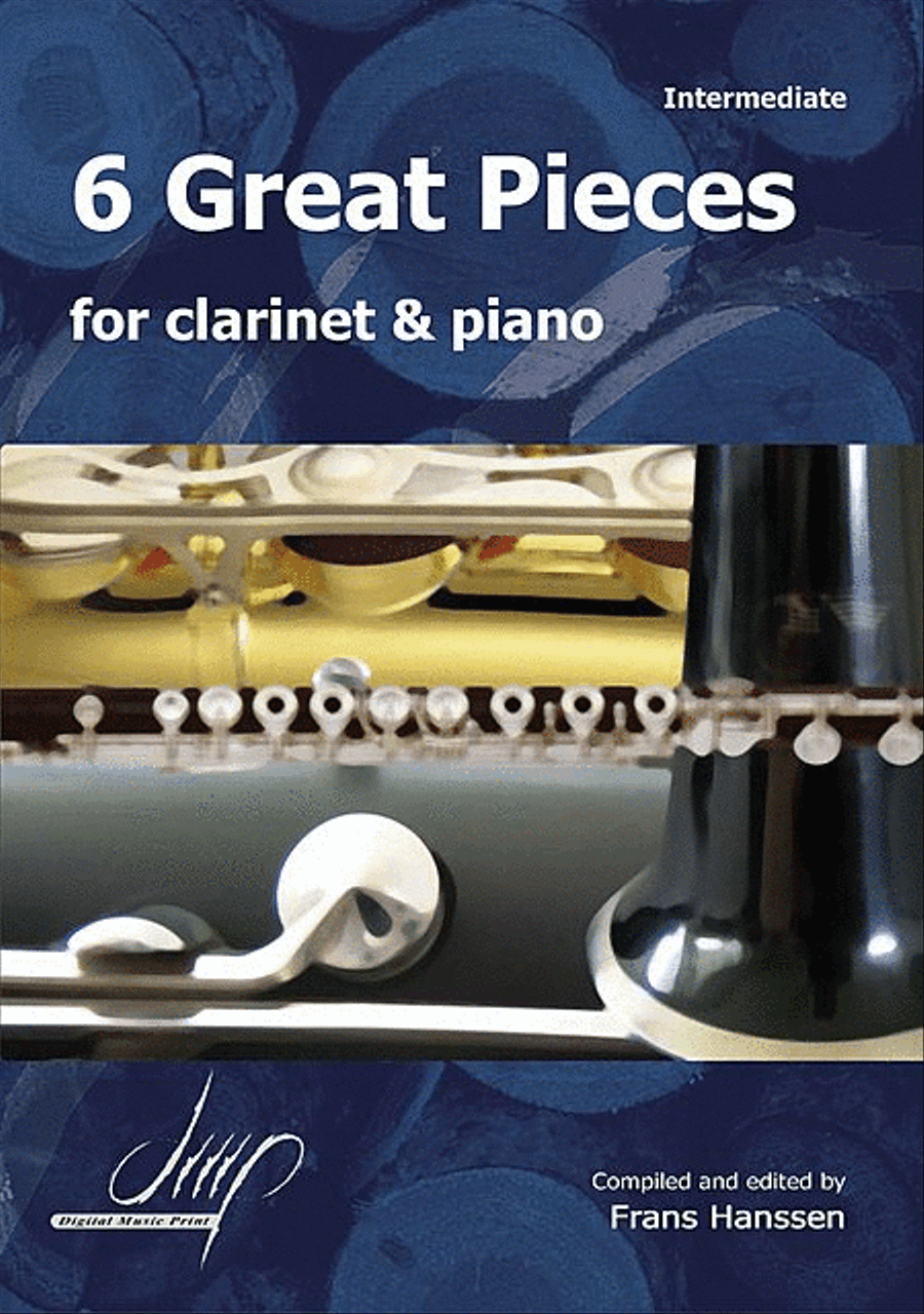 6 Great Pieces Clarinet Solo scores gallery preview page 1