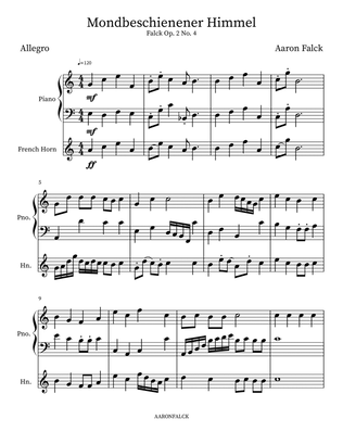 Falck Op. 2 No. 4 (Mondbeschienener Himmel)