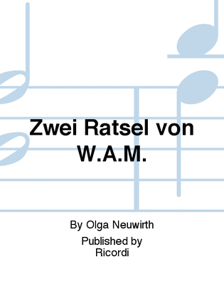 Book cover for Zwei Rätsel von W.A.M.