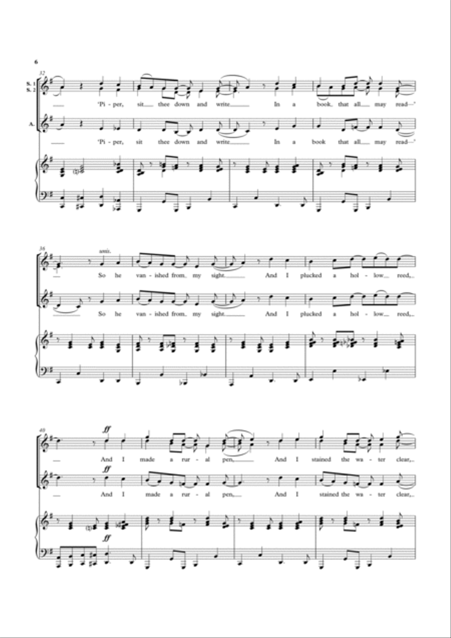 Jazz Songs of Innocence SSA scores gallery preview page 6