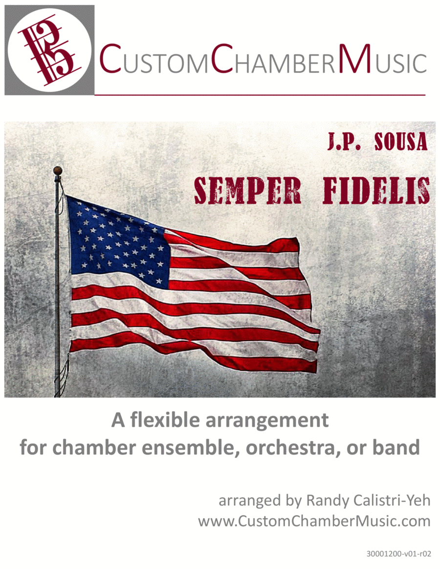 Sousa Semper Fidelis (Flexible Band) Concert Band scores gallery preview page 1