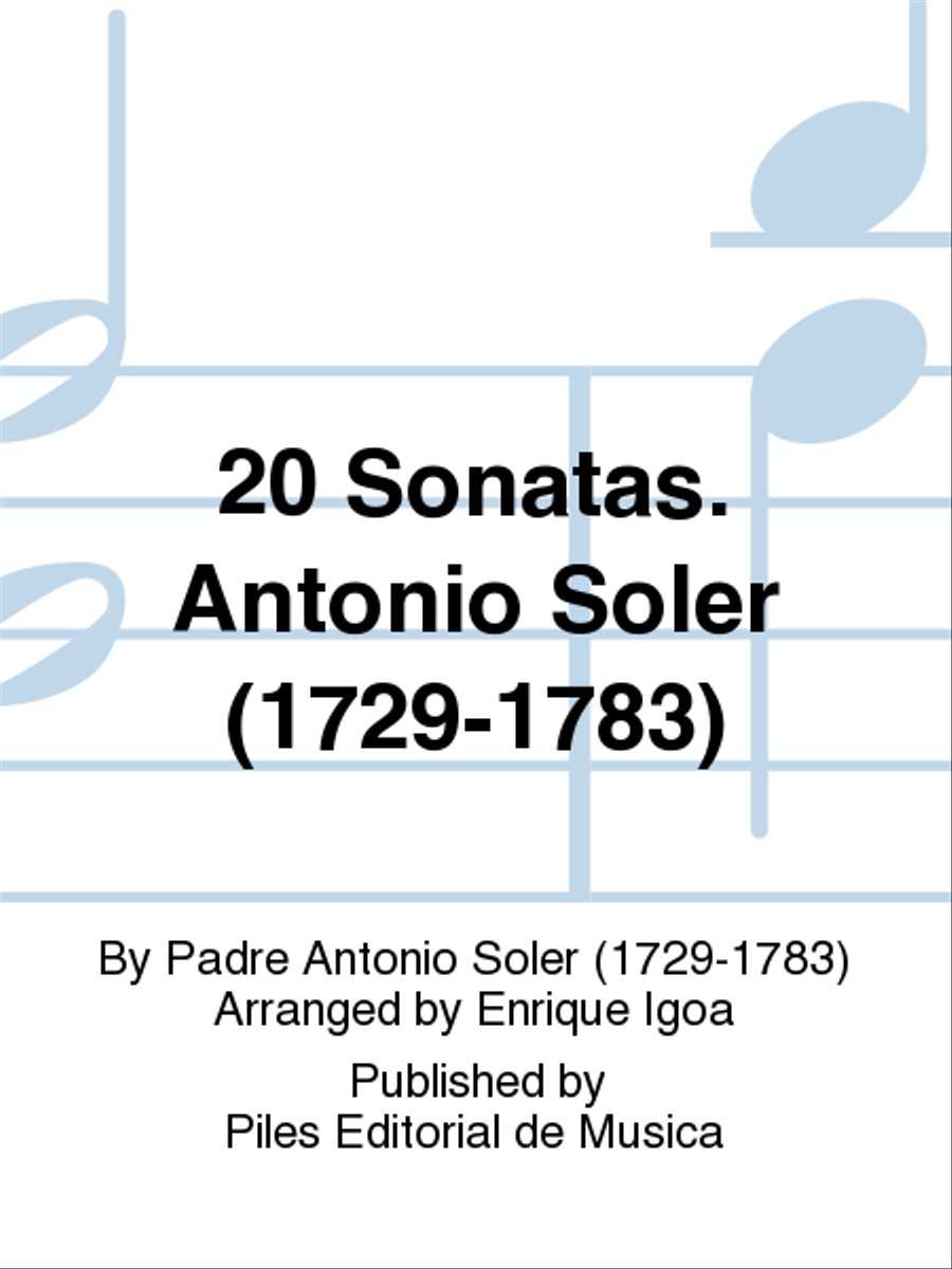 20 Sonatas. Antonio Soler (1729-1783) Piano Solo scores gallery preview page 1