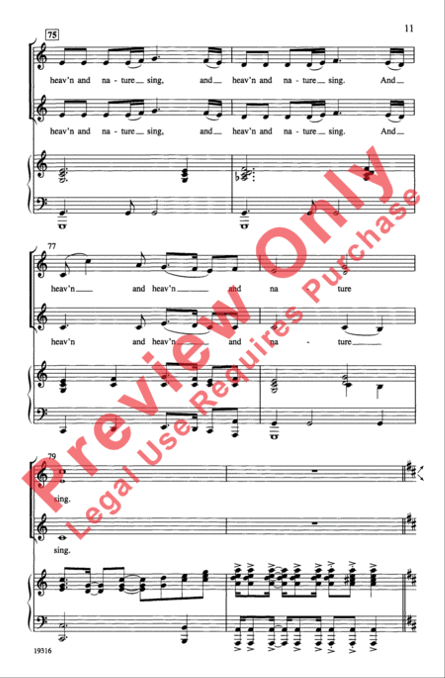 Joy: A Medley of Carols 2-Part scores gallery preview page 11