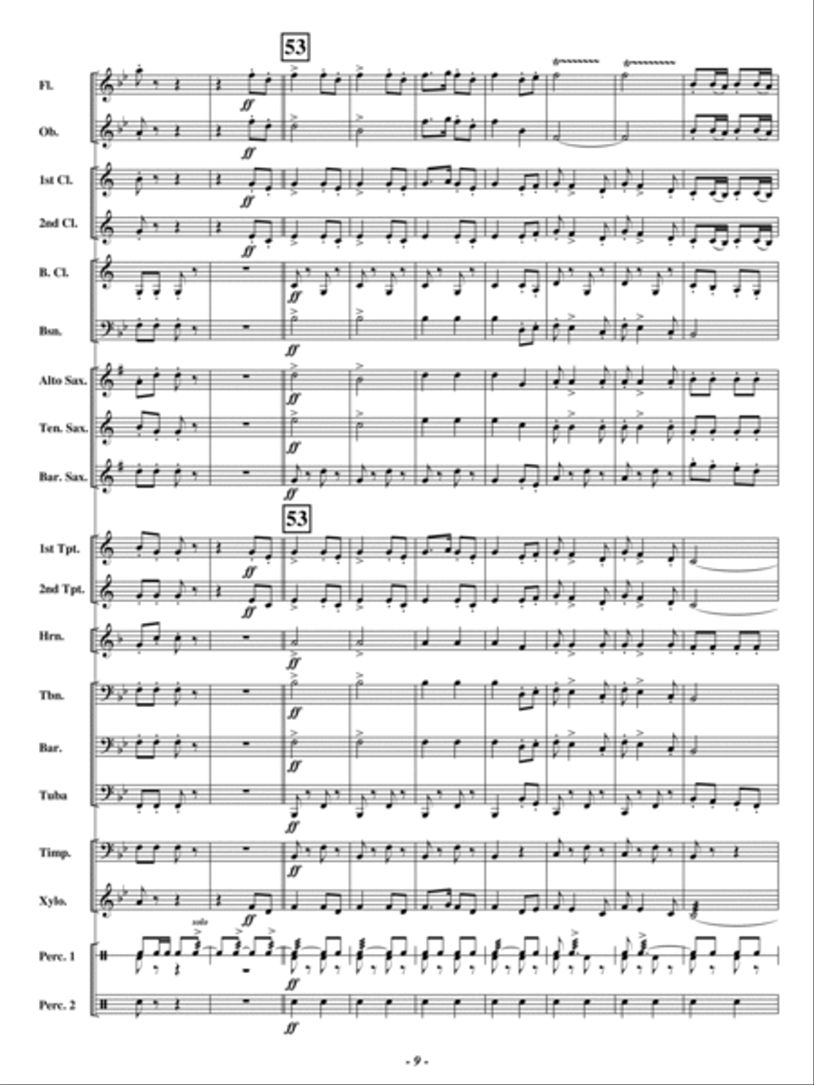 U. S. Field Artillery Concert Band scores gallery preview page 8