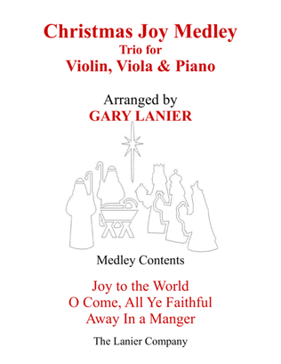 Book cover for CHRISTMAS JOY MEDLEY (Trio – Violin, Viola & Piano with Parts)