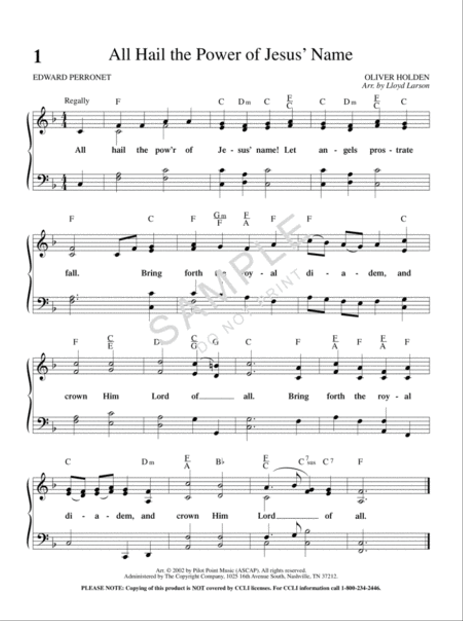 50 Best-Loved Hymns Medium Voice scores gallery preview page 2