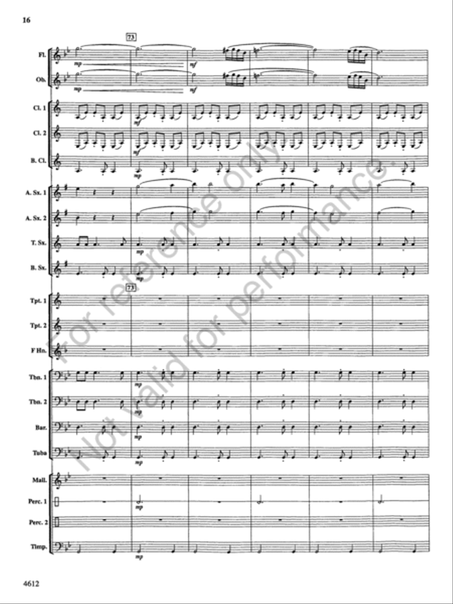 Themes from the Nutcracker Concert Band scores gallery preview page 17