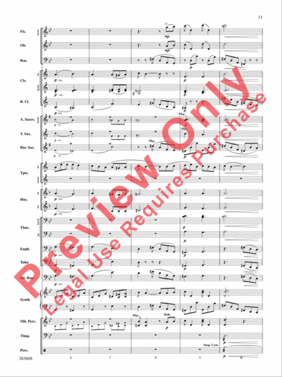 Tonadillas Suite Concert Band scores gallery preview page 12