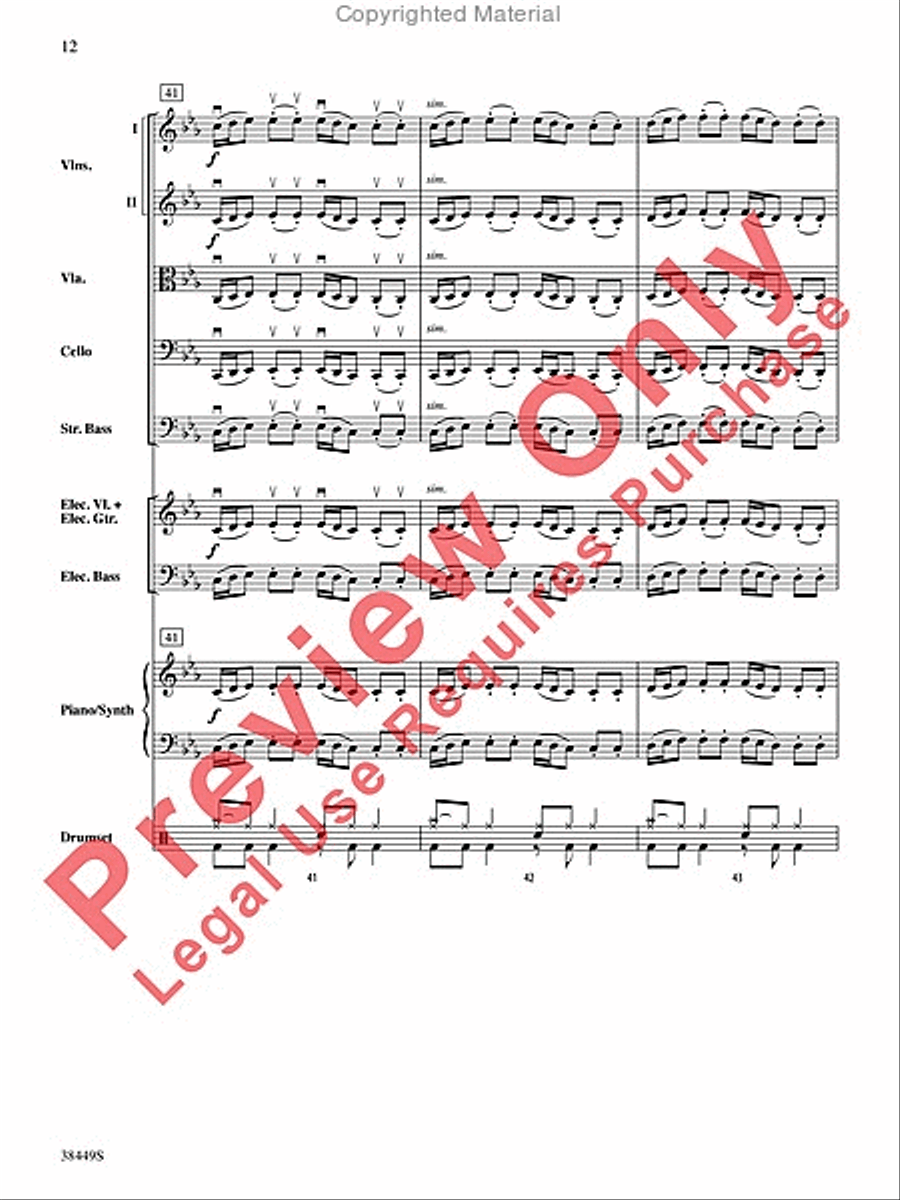 Requiem (The Fifth) String Orchestra scores gallery preview page 13