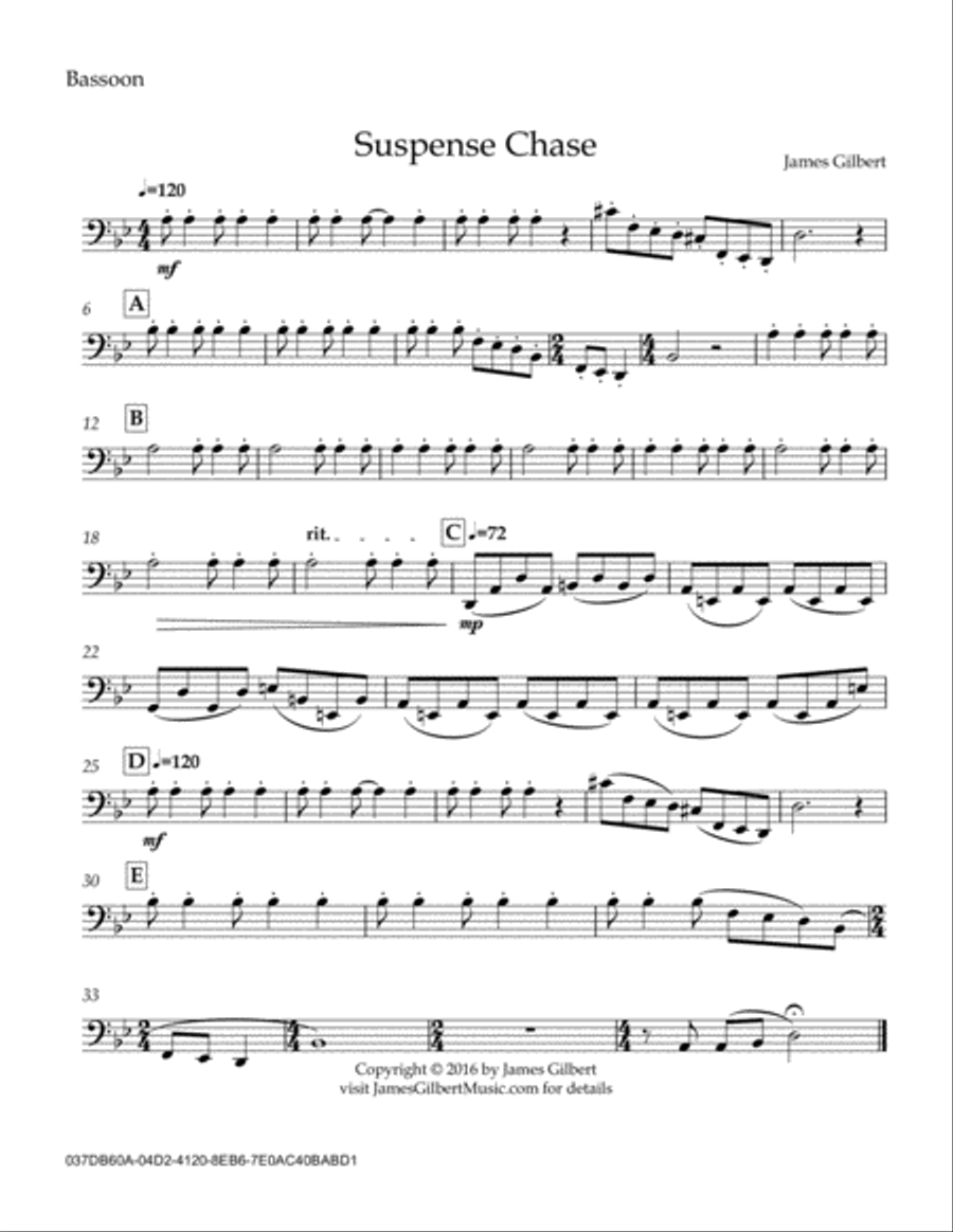 Suspense Chase Suspense Chase Concert Band scores gallery preview page 3