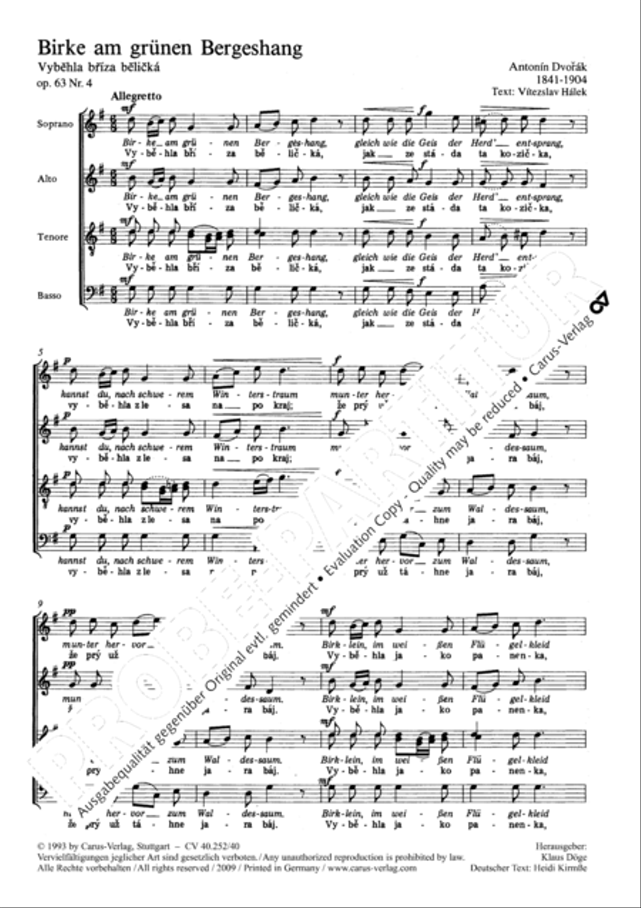 Vybehla briza 4-Part scores gallery preview page 2