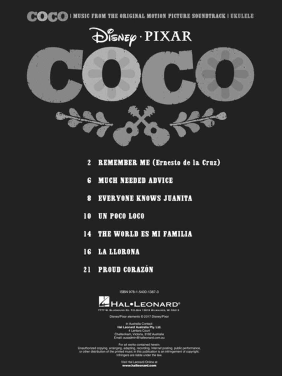 Coco Ukulele scores gallery preview page 2