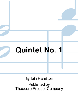 Book cover for Quintet No. 1