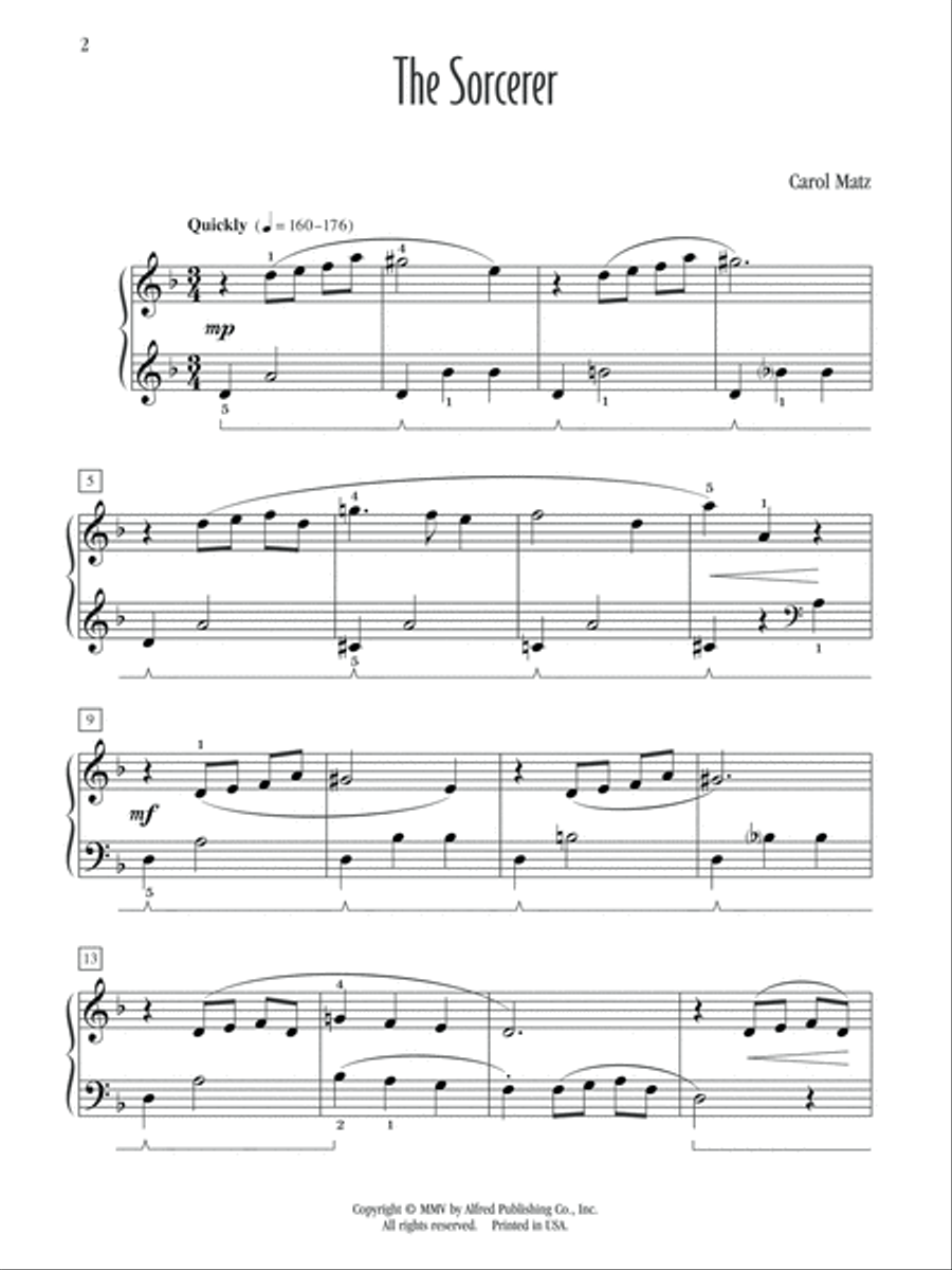 The Sorcerer The Sorcerer Piano Solo scores gallery preview page 2