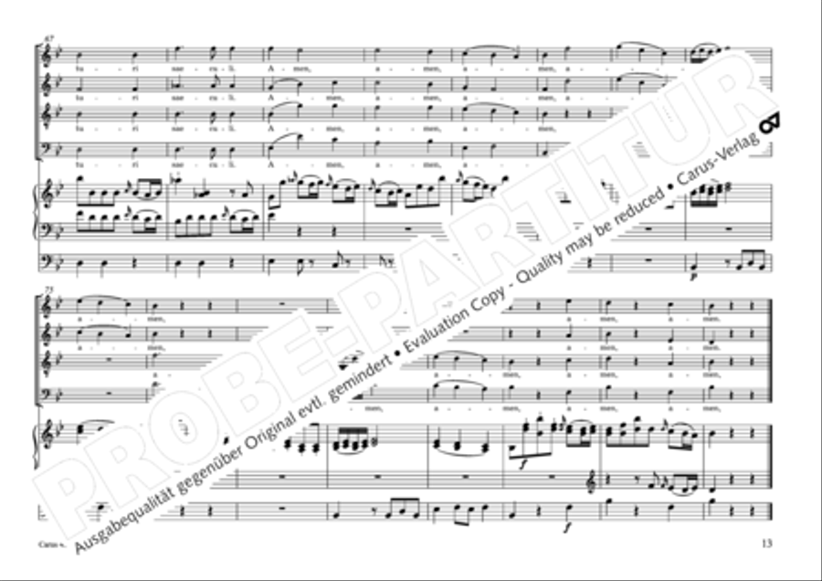 Missa brevis Sti. Joannis de Deo (Kleine Orgelsolomesse) 4-Part scores gallery preview page 14