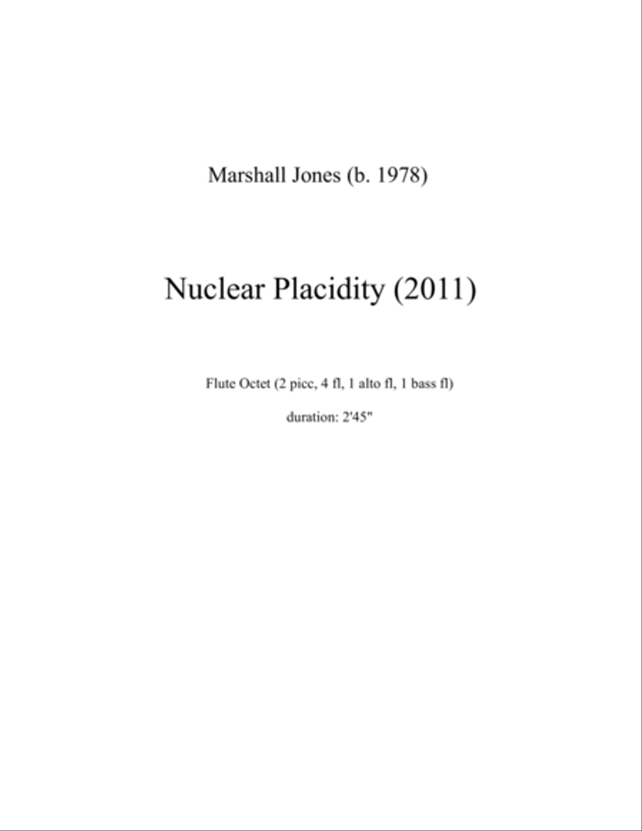 Nuclear Placidity Small Ensemble scores gallery preview page 1