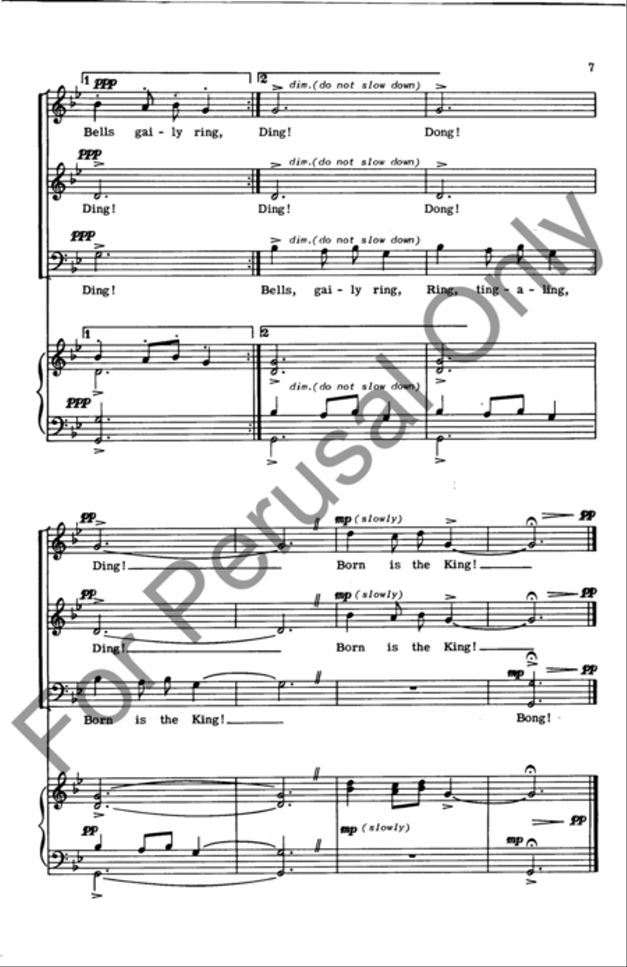 Ukranian Bell Carol Ukranian Bell Carol 3-Part scores gallery preview page 7