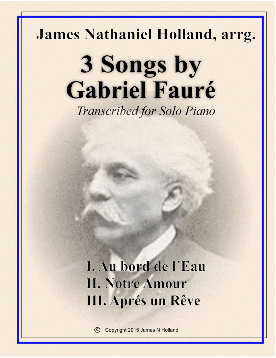 3 Faure Songs Transcribed for Piano image number null