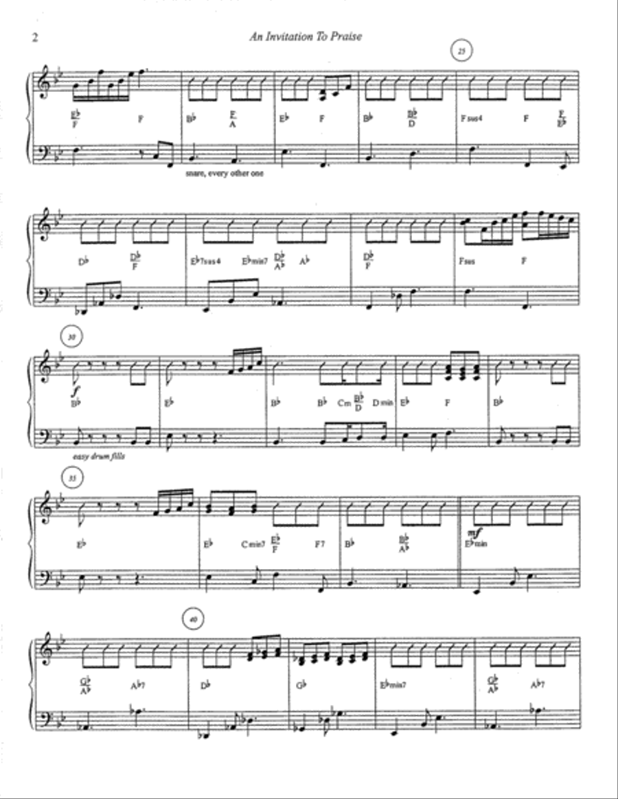 Invitation to Praise, An Invitation to Praise, An Set of Parts scores gallery preview page 3