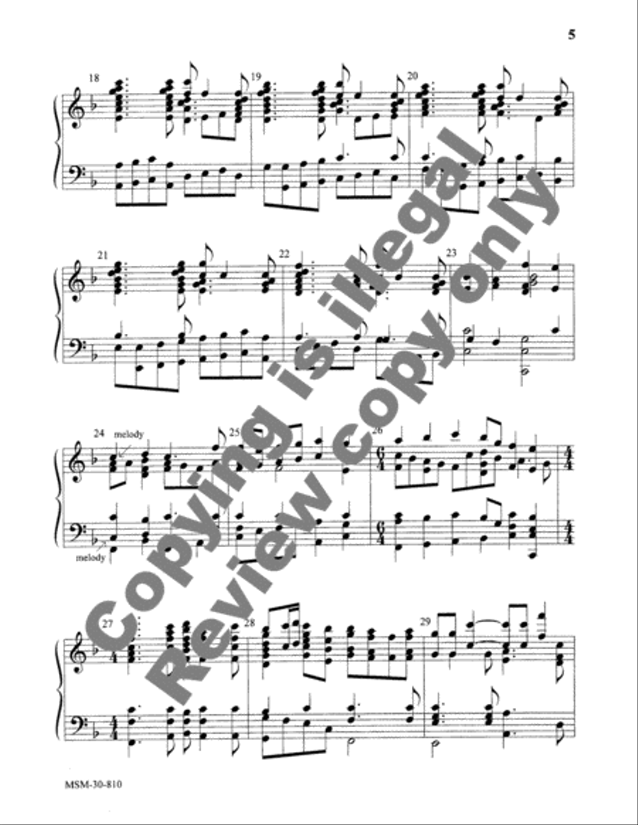 God of Grace and God of Glory 5-Octaves scores gallery preview page 4