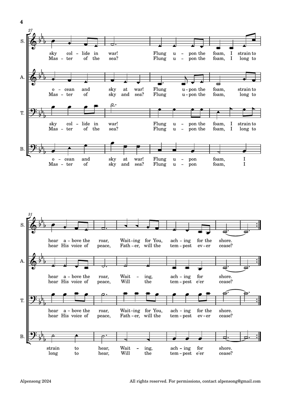 Even Now, You Are Lord 4-Part scores gallery preview page 4