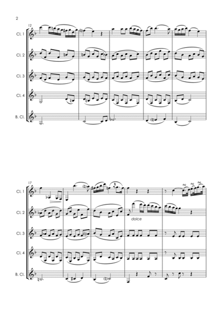 Mozart Clarinet Quintet KV581 (2nd movement) - clarinet quintet image number null